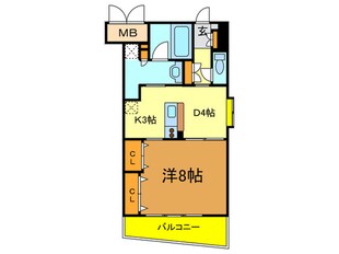 アパ－トメント玉串の物件間取画像